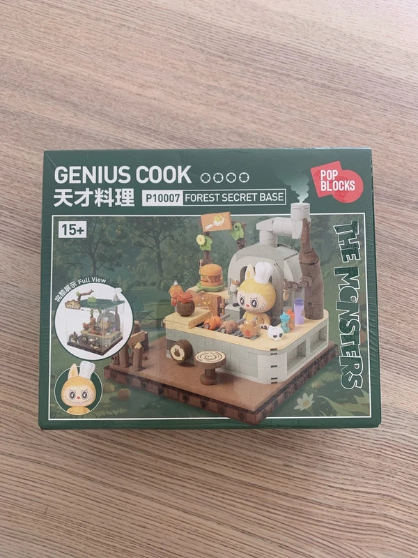 Authentic Popmart Popblocks Labubu The Monsters forest secret base Series 2 - Genius Cook
