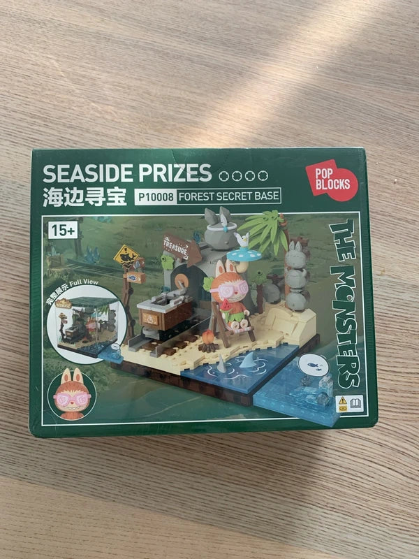 Authentic Popmart Popblocks Labubu The Monsters forest secret base Series 2 - Seaside Prizes