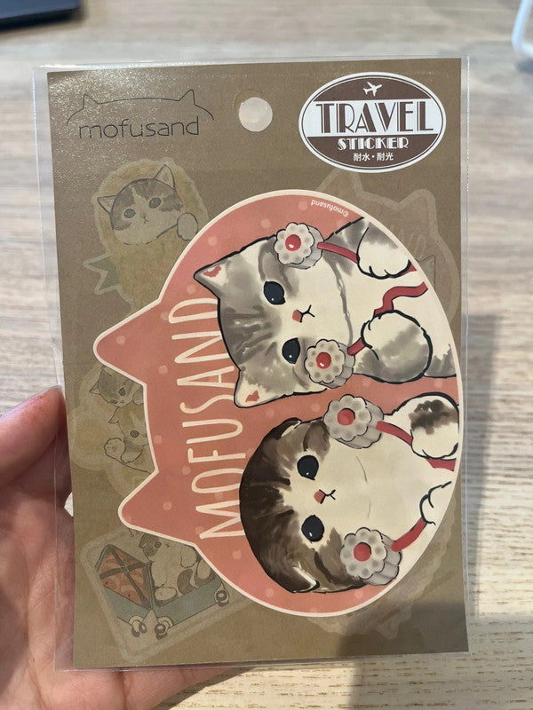 Mofusand Suitcase travel sticker