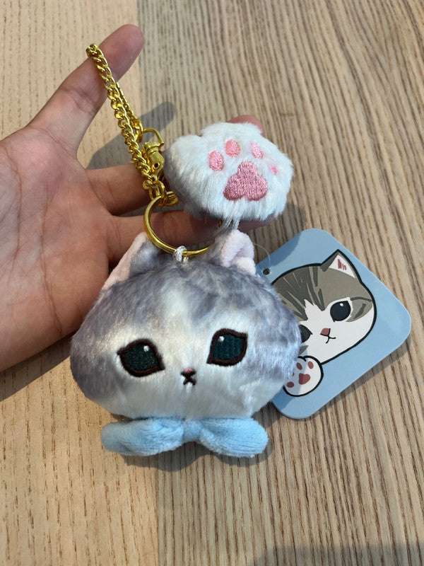 Mofusand head mini plush keychain