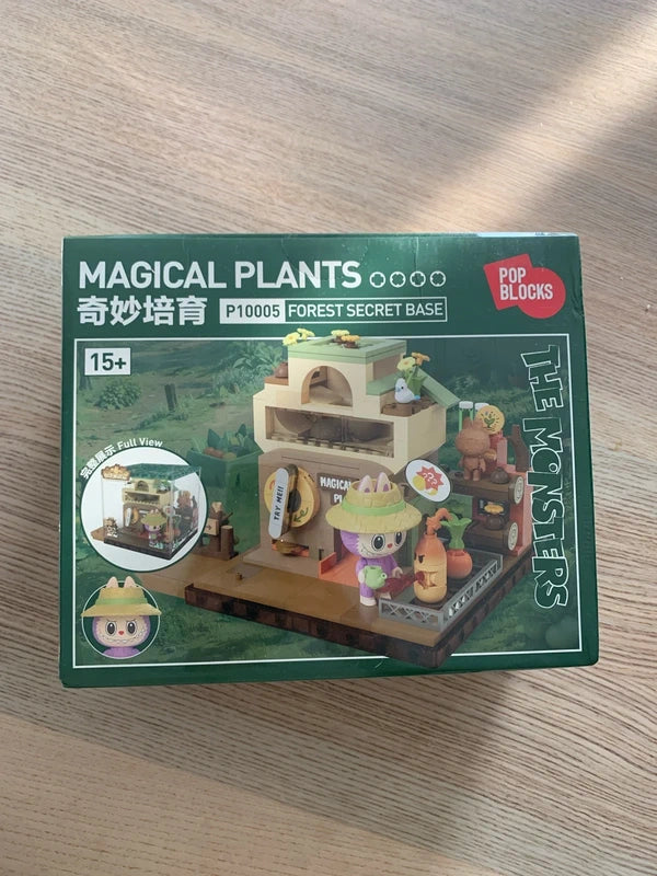 Authentic Popmart Popblocks Labubu The Monsters forest secret base Series 2 - Magical Plants