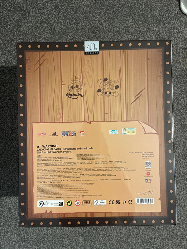 Popmart Labubu Mega 400% One Piece Chopper Figure / Authentic Collectible