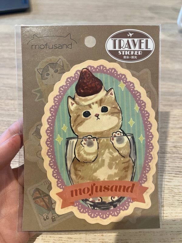 Mofusand Suitcase travel sticker