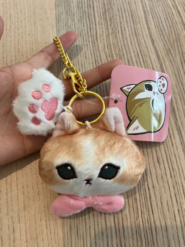 Mofusand head mini plush keychain