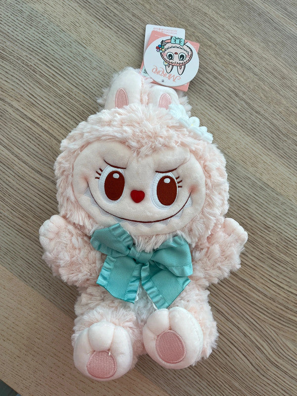 New item Popmart Popland The Monsters Labubu Mokoko Classic Series Hand Puppet - Pink