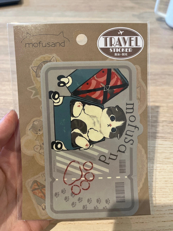Mofusand Suitcase travel sticker