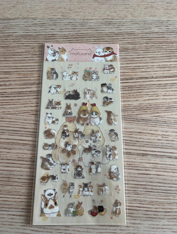 Mofusand characters stickers - 4 sheets