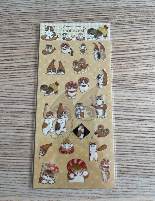 Mofusand characters stickers - 4 sheets