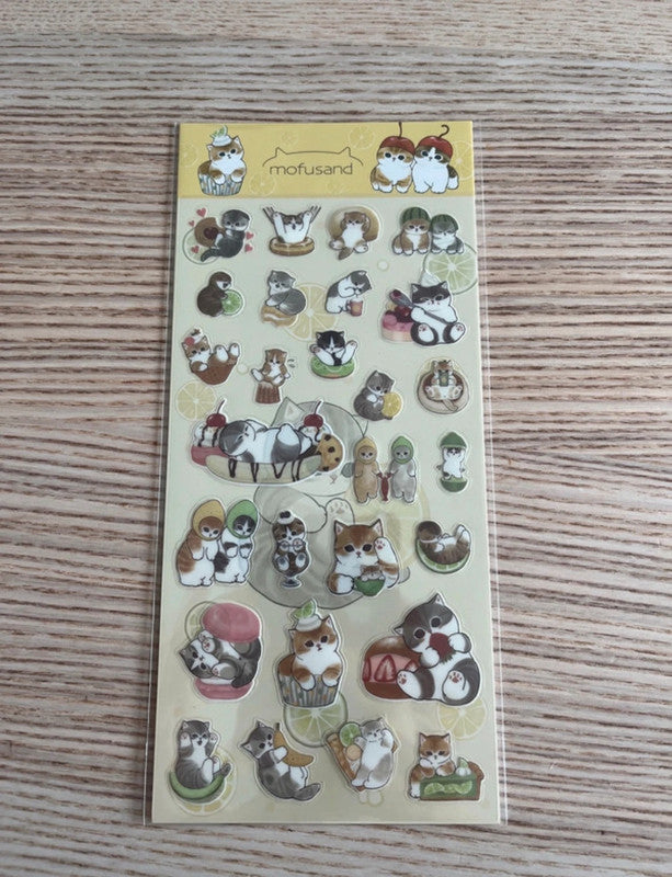 Mofusand characters stickers - 4 sheets