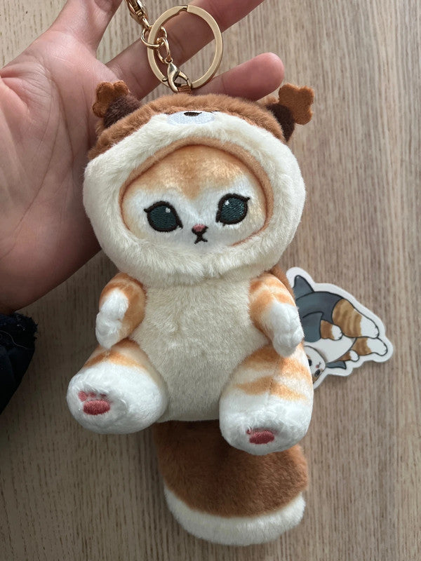 Mofusand Animal Cat plush keychain