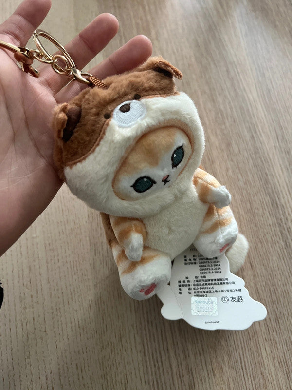Mofusand Animal Cat plush keychain