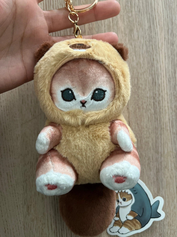 Mofusand Animal Cat plush keychain