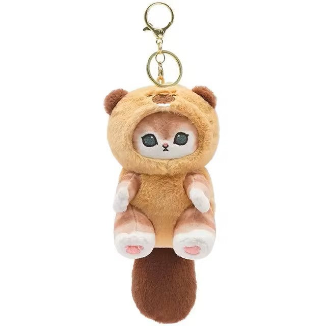 Mofusand Animal Cat plush keychain