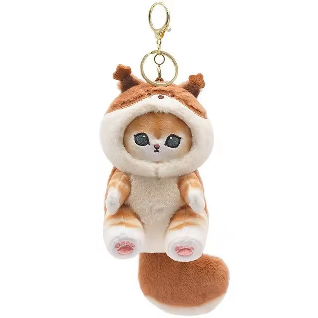 Mofusand Animal Cat plush keychain