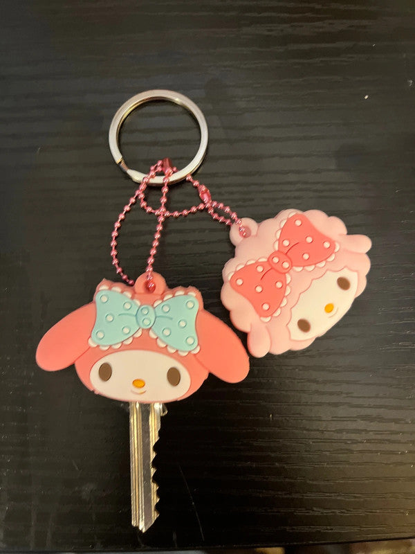 Sanrio My Melody & Sweet Piano Key cover keychains -2 pcs