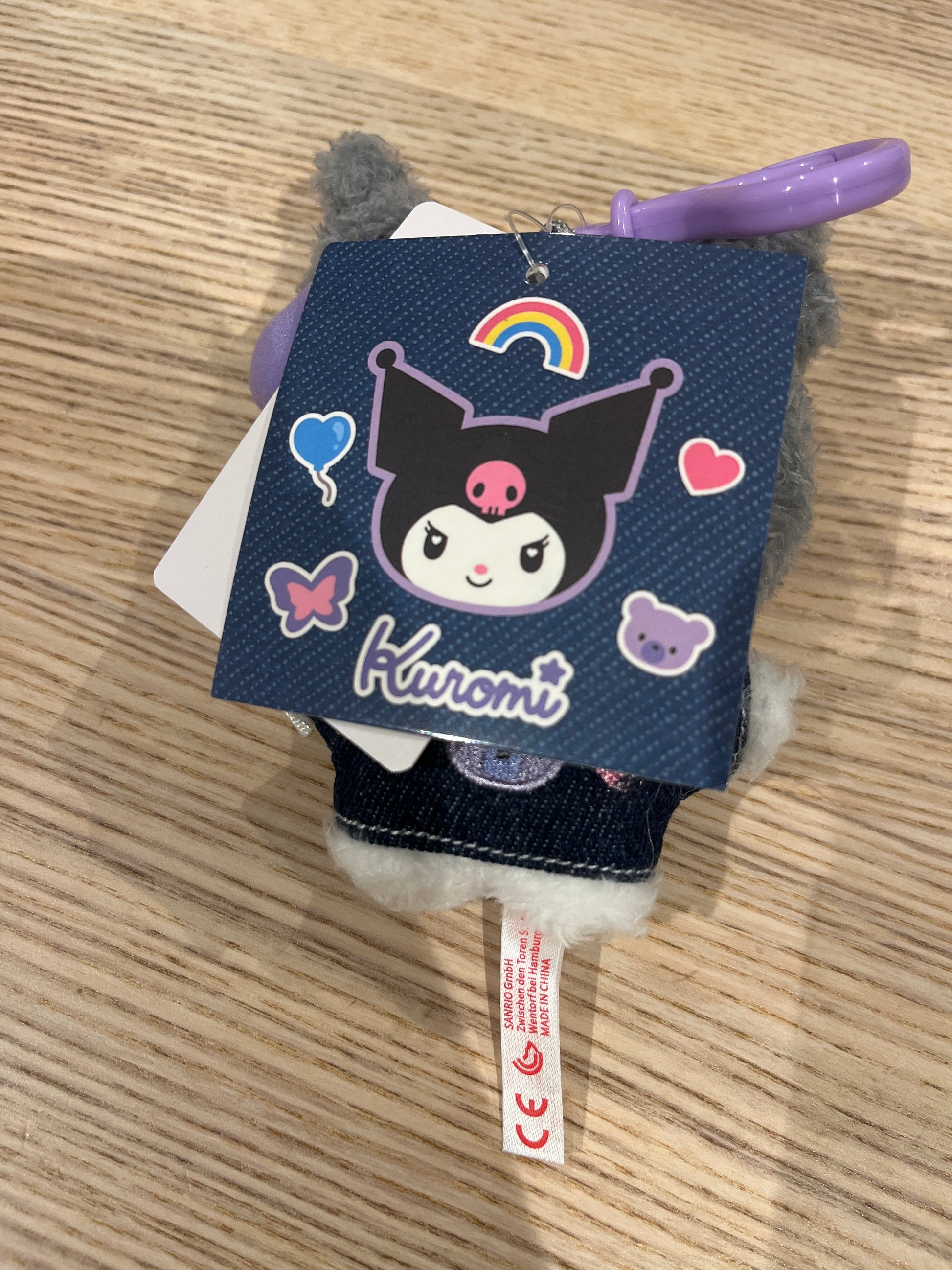 Sanrio Kuromi plush keychain