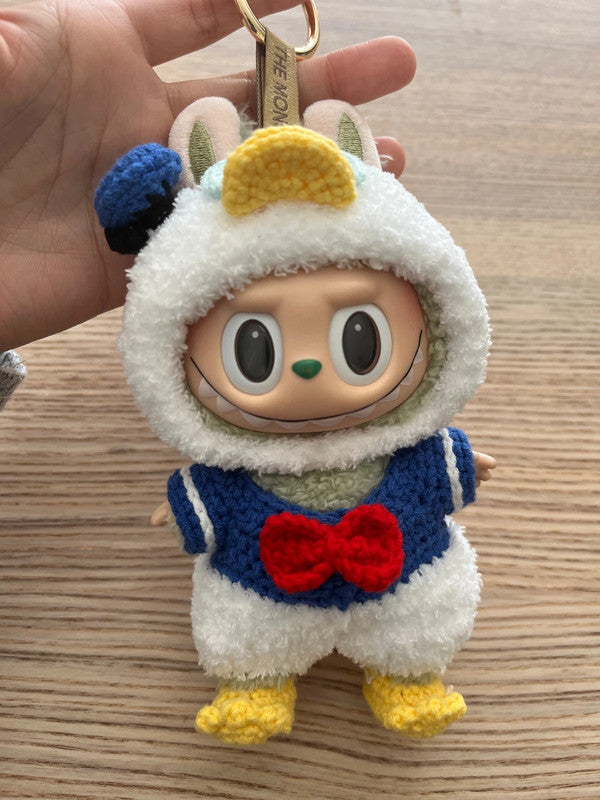 For Popmart V1 & V3 Labubu outfit - Donald Duck