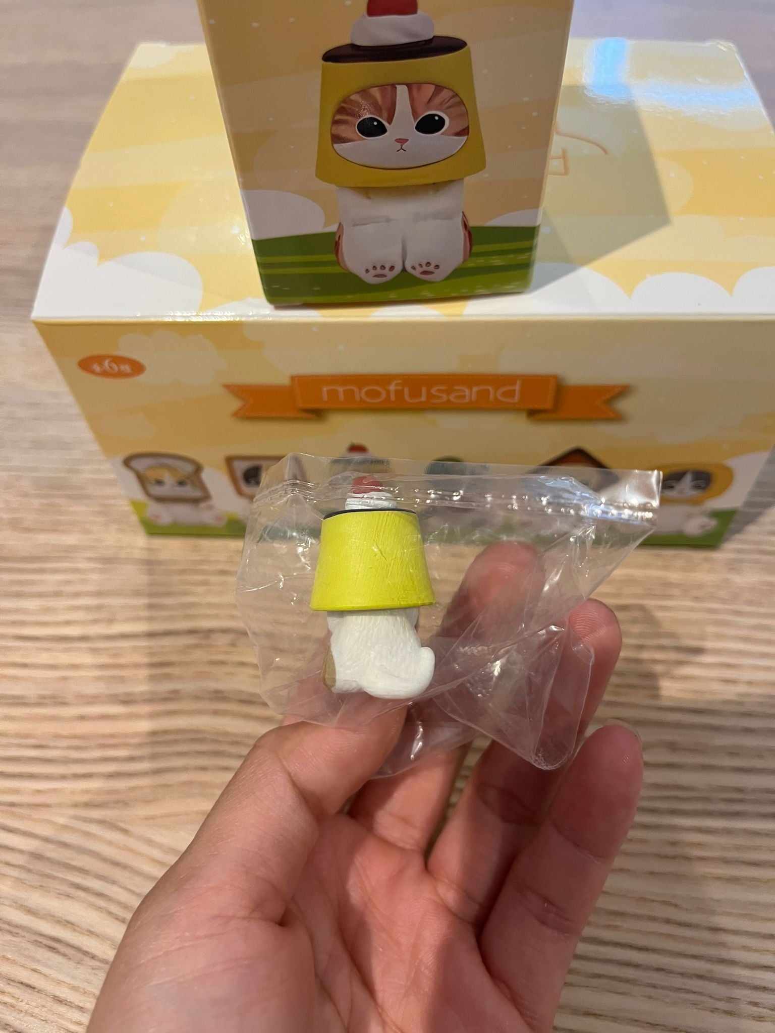 Mofusand Food cat seat position blind box figures