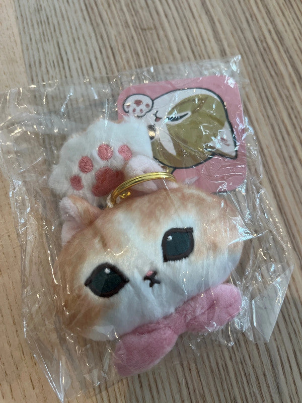 Mofusand head mini plush keychain