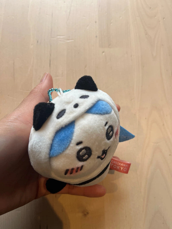 Japan Chiikawa - Hachiware Panda Toyko limited designs plush keychain