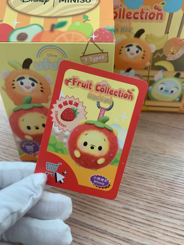 Miniso x Disney Fruit collection Vinyl Plush Blind box - Winnie Strawberry