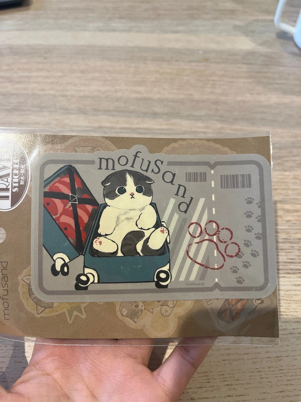 Mofusand Suitcase travel sticker