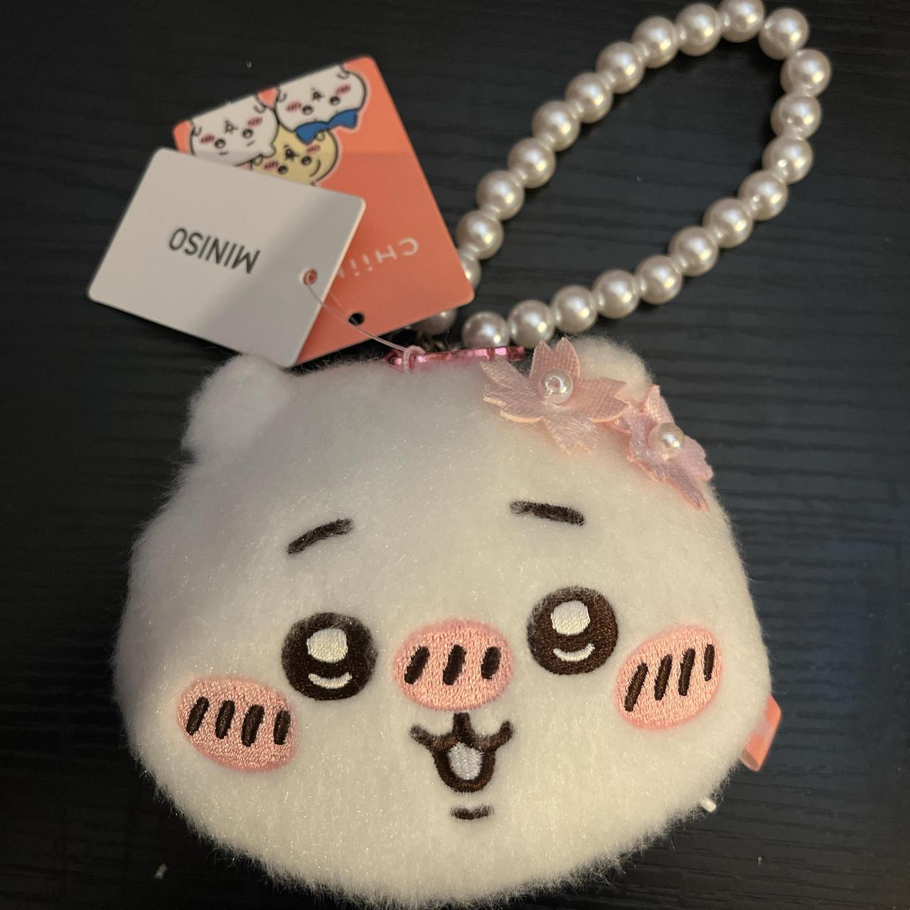 Miniso x Japan Chiikawa Sakura plush coins purse