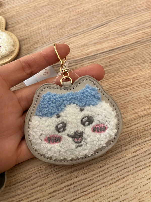 Japan Chiikawa - Hachiware Synthetic leather keychain - Blue