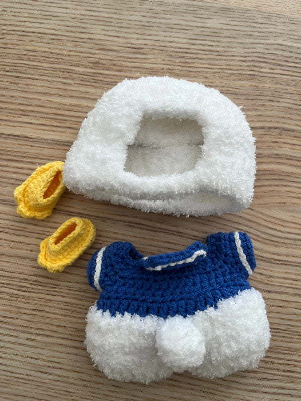 For Popmart V1 & V3 Labubu outfit - Donald Duck