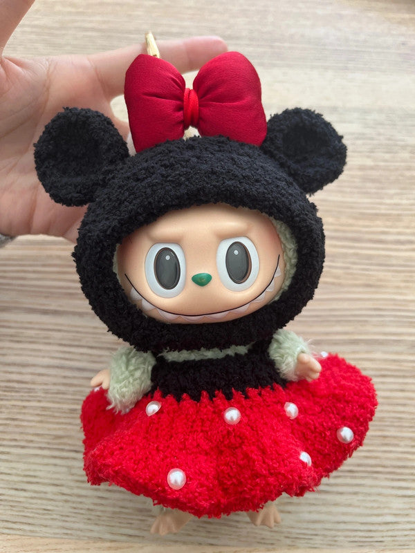 For Popmart V1 & V3 labubu outfit - Minnie