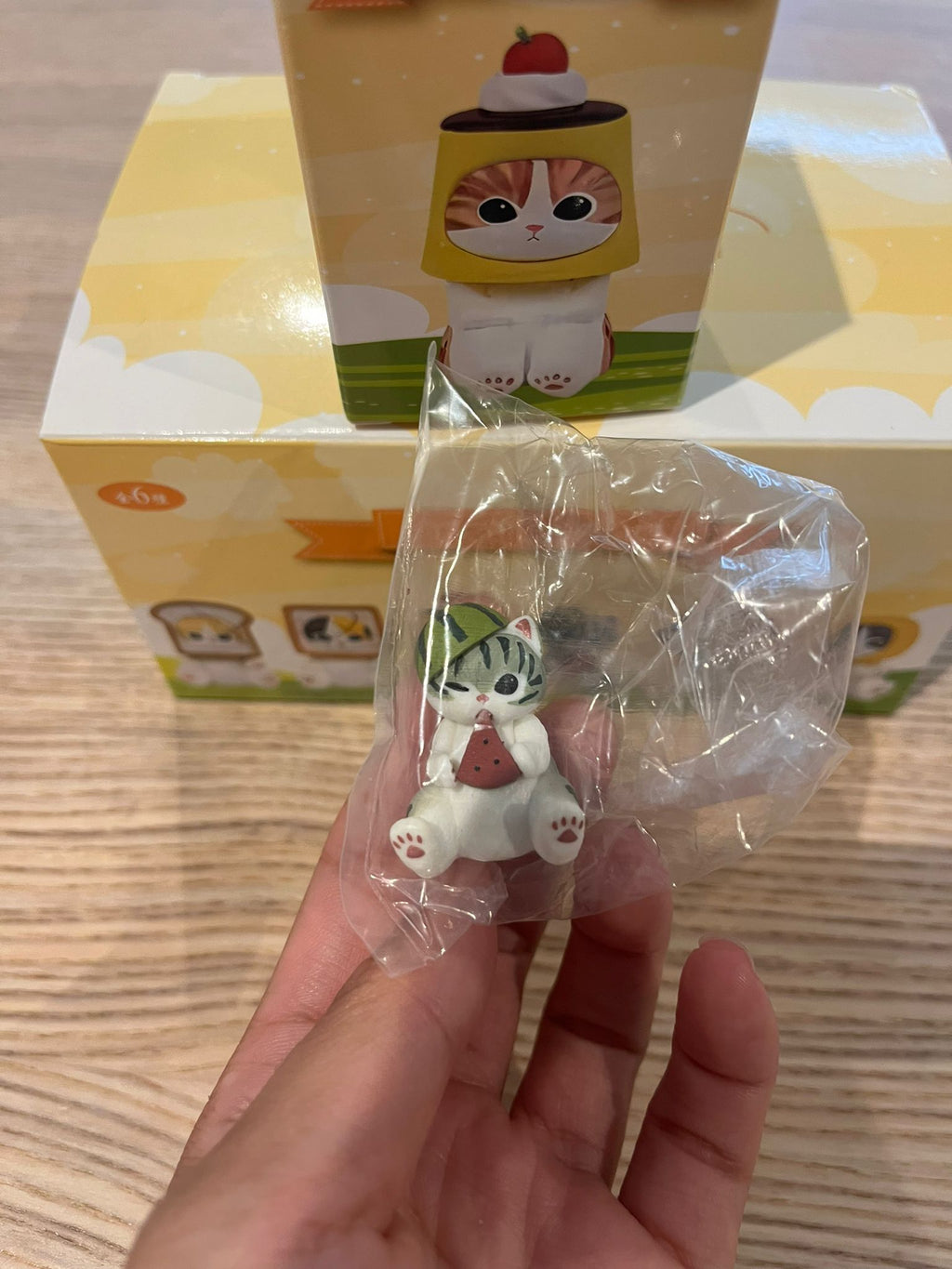 Mofusand Food cat seat position blind box figures