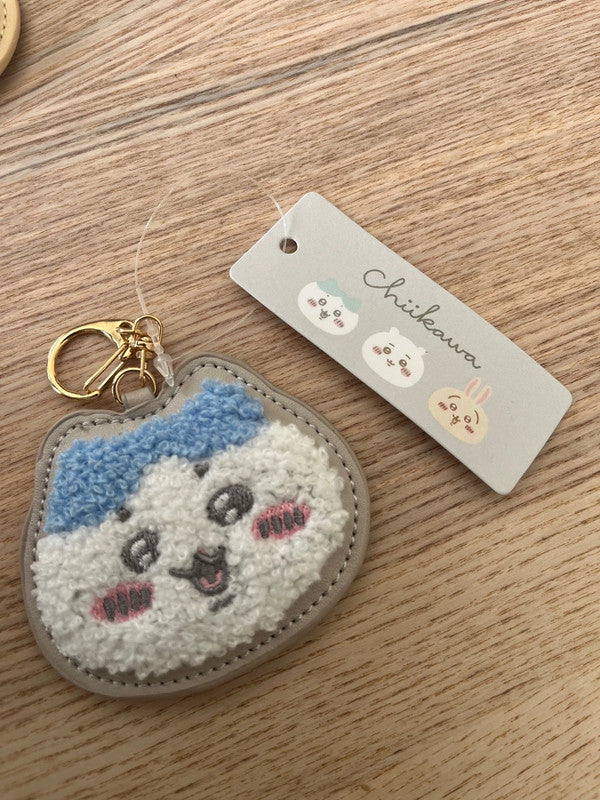 Japan Chiikawa - Hachiware Synthetic leather keychain - Blue