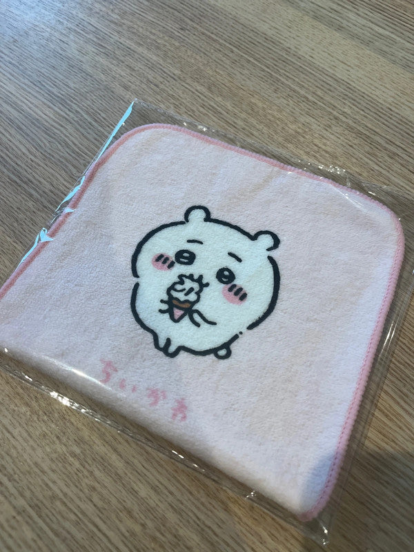 Japan Chiikawa kid mini hand towel - Pink