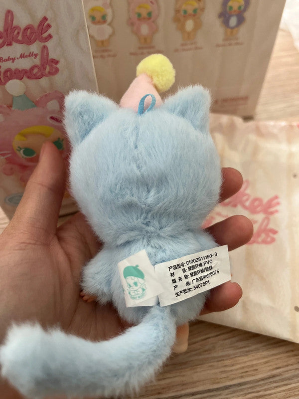 Popmart Baby Molly Pocket Friends Series-Vinyl Plush Pendant - Feeling Blue