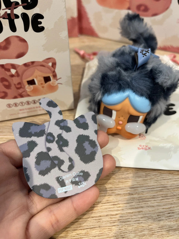 Popmart Crybaby Wild But Cutie Vinyl Plush Pendant -  Denim Cutie