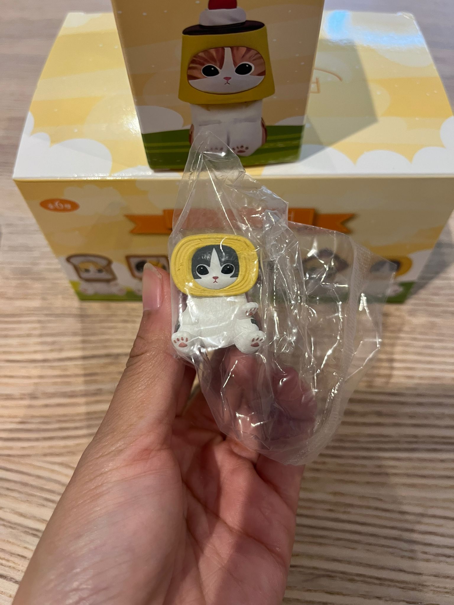 Mofusand Food cat seat position blind box figures