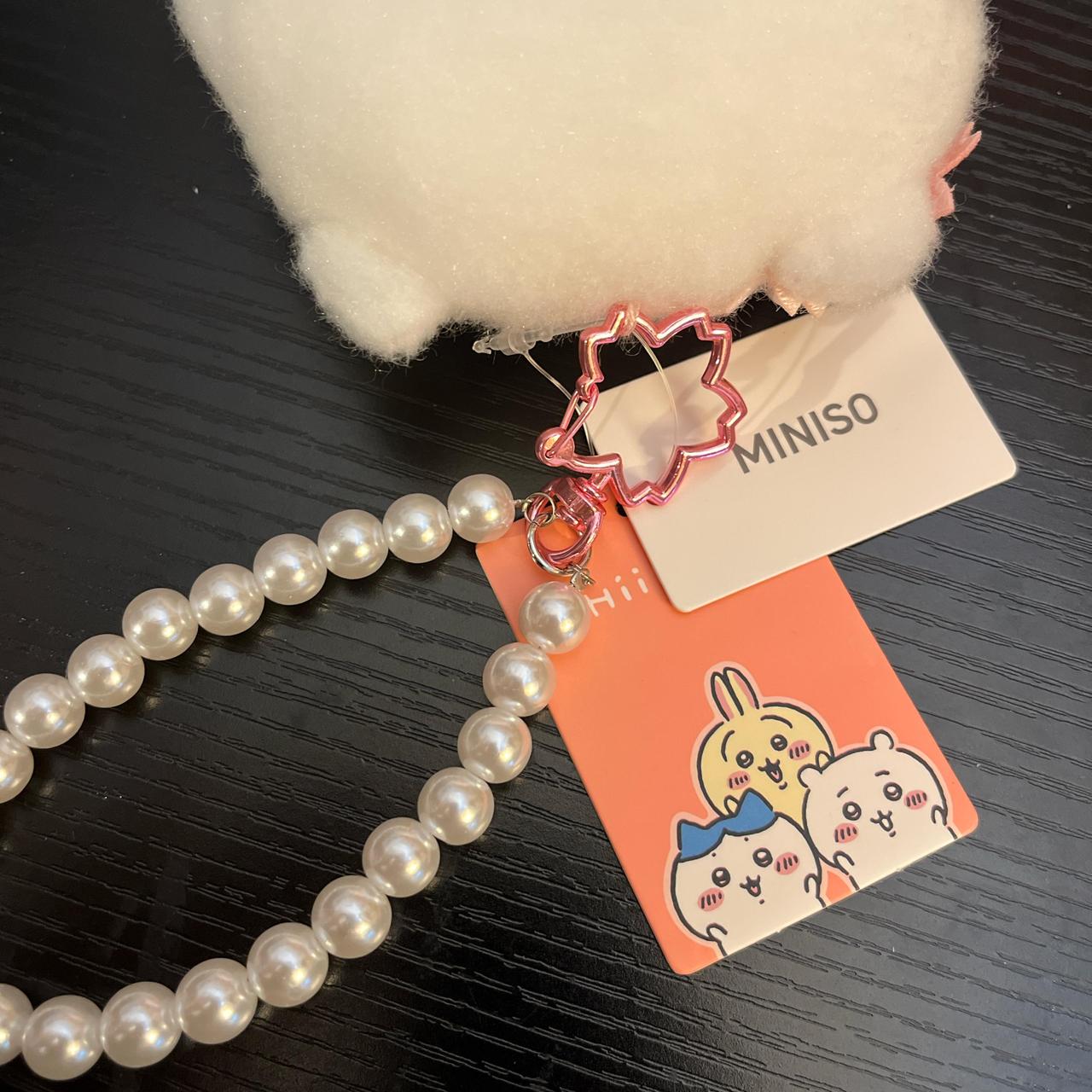 Miniso x Japan Chiikawa Sakura plush coins purse