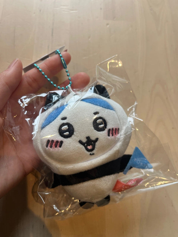 Japan Chiikawa - Hachiware Panda Toyko limited designs plush keychain