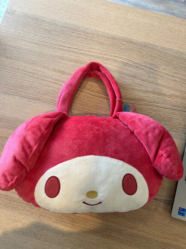 New 2025 Sanrio My Melody 50th Anniversary plush hand bag with keychain