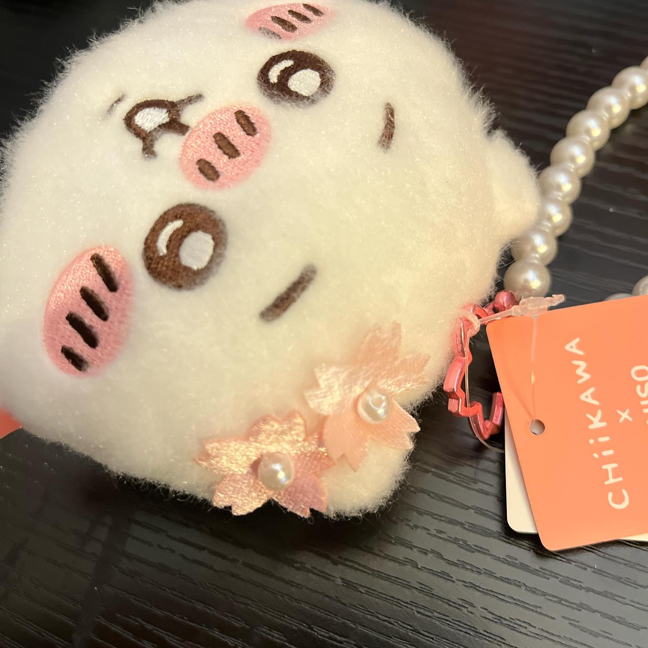Miniso x Japan Chiikawa Sakura plush coins purse
