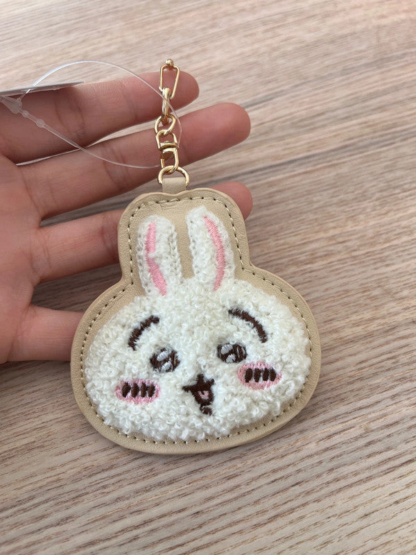 Japan Chiikawa - Usagi Synthetic leather keychain - Beige