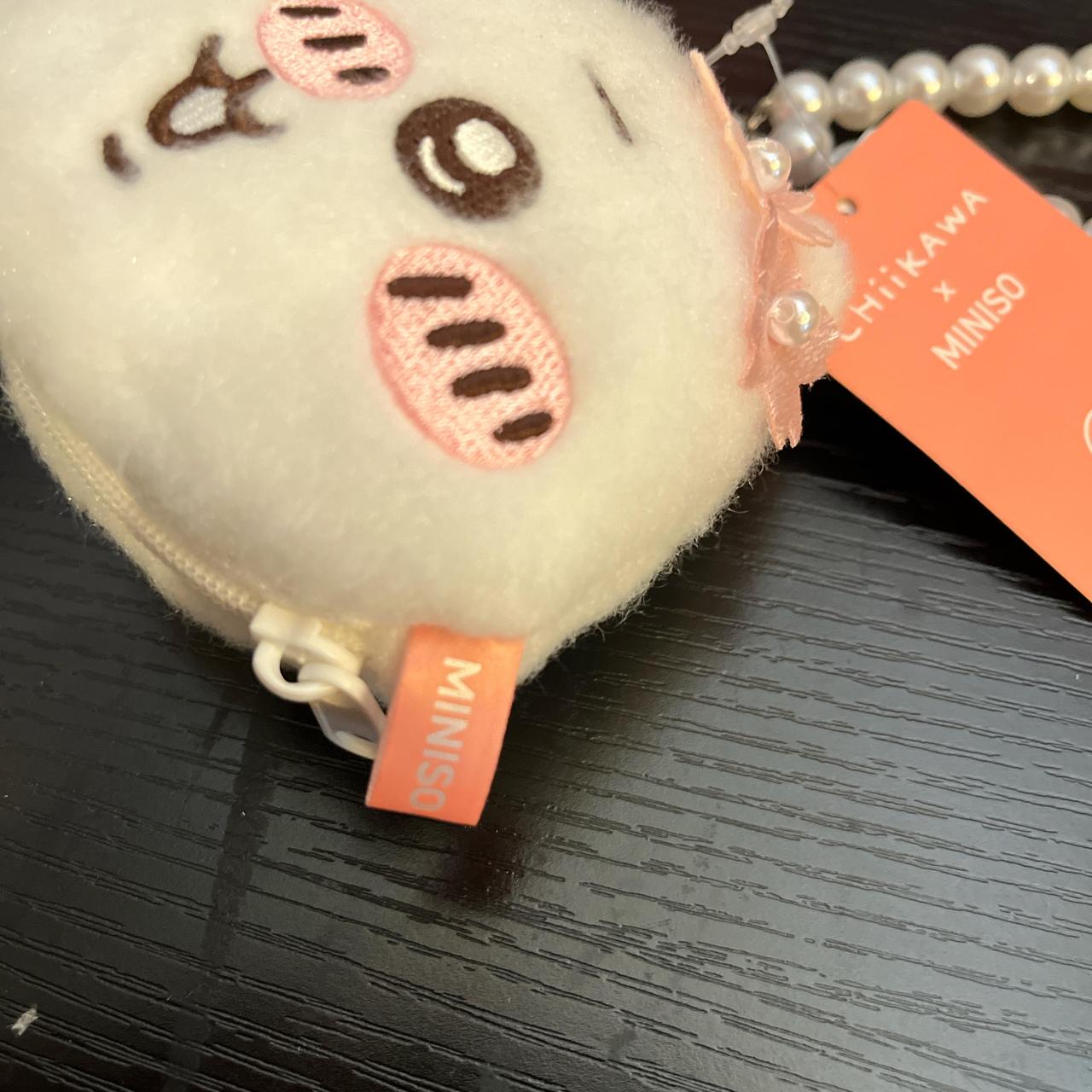 Miniso x Japan Chiikawa Sakura plush coins purse