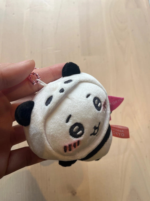 Japan Chiikawa Panda Toyko limited designs plush keychain