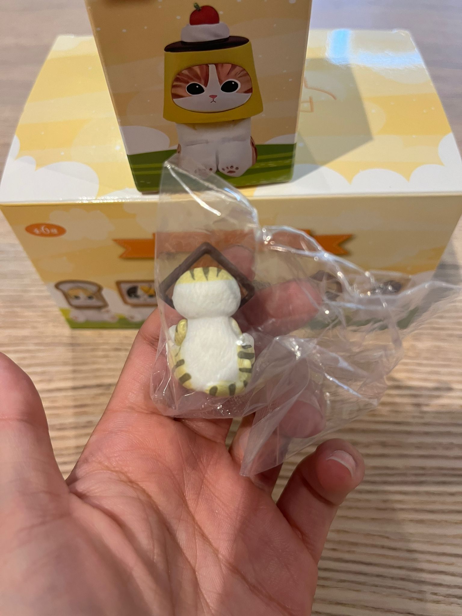 Mofusand Food cat seat position blind box figures