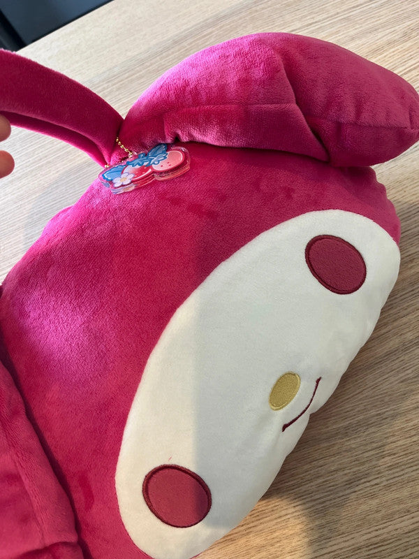 New 2025 Sanrio My Melody 50th Anniversary plush hand bag with keychain