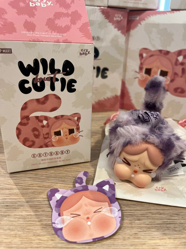 Popmart Crybaby Wild But Cutie Vinyl Plush Pendant -  Neon Cutie