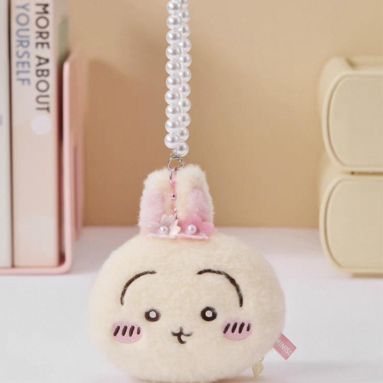 Miniso x Japan Chiikawa Usagi Sakura plush coins purse