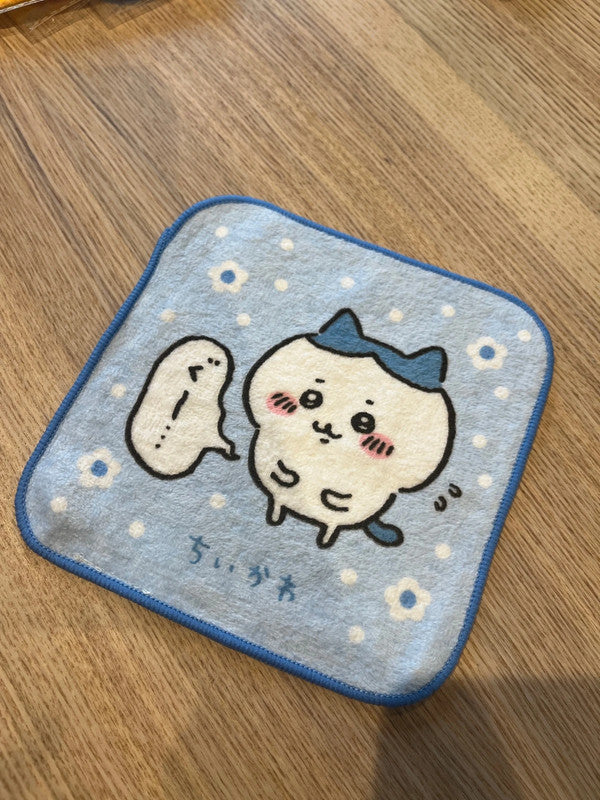 Japan Chiikawa - Hachiware kid mini hand towel - Blue