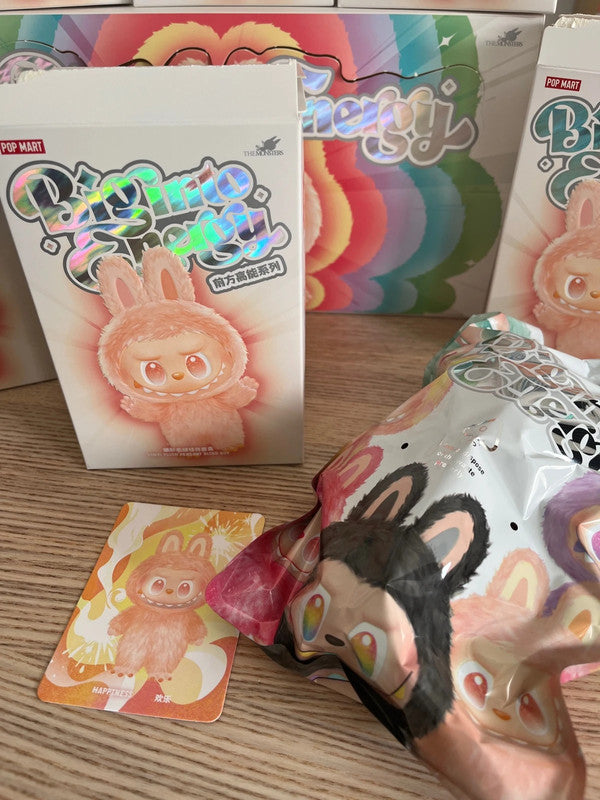 100% Authentic Popmart Big into Energy V3 labubu - Happiness