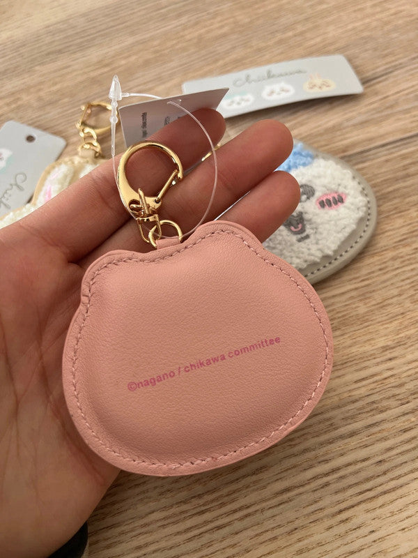 Japan Chiikawa Synthetic leather keychain - Pink